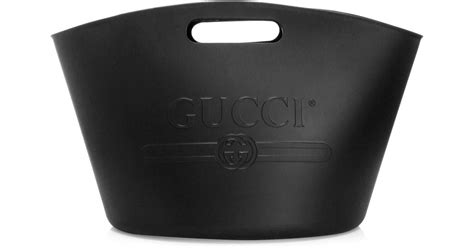 gucci rubber bucket bag